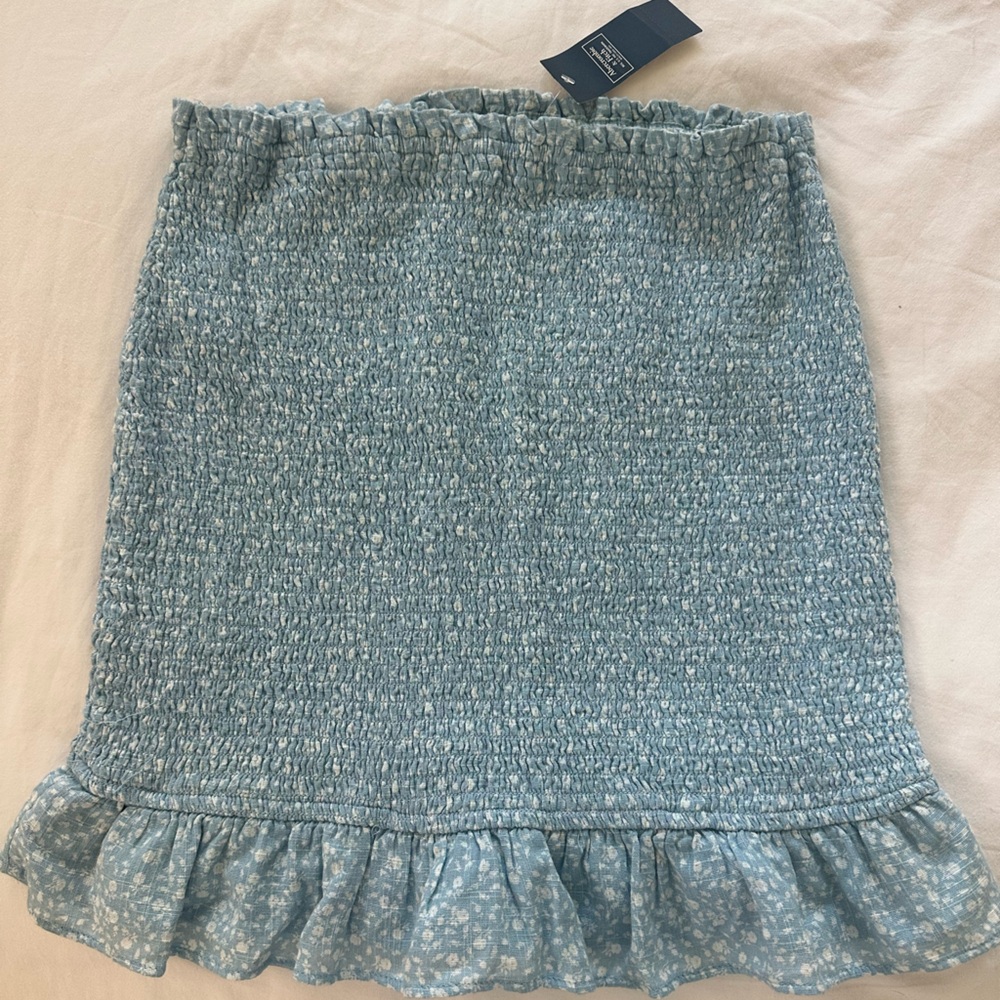 ABERCROMBIE Blue Ruffled Women's Skirt